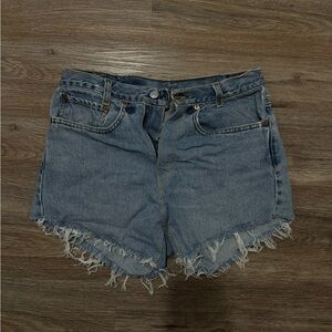 Levi vintage 505 denim shorts